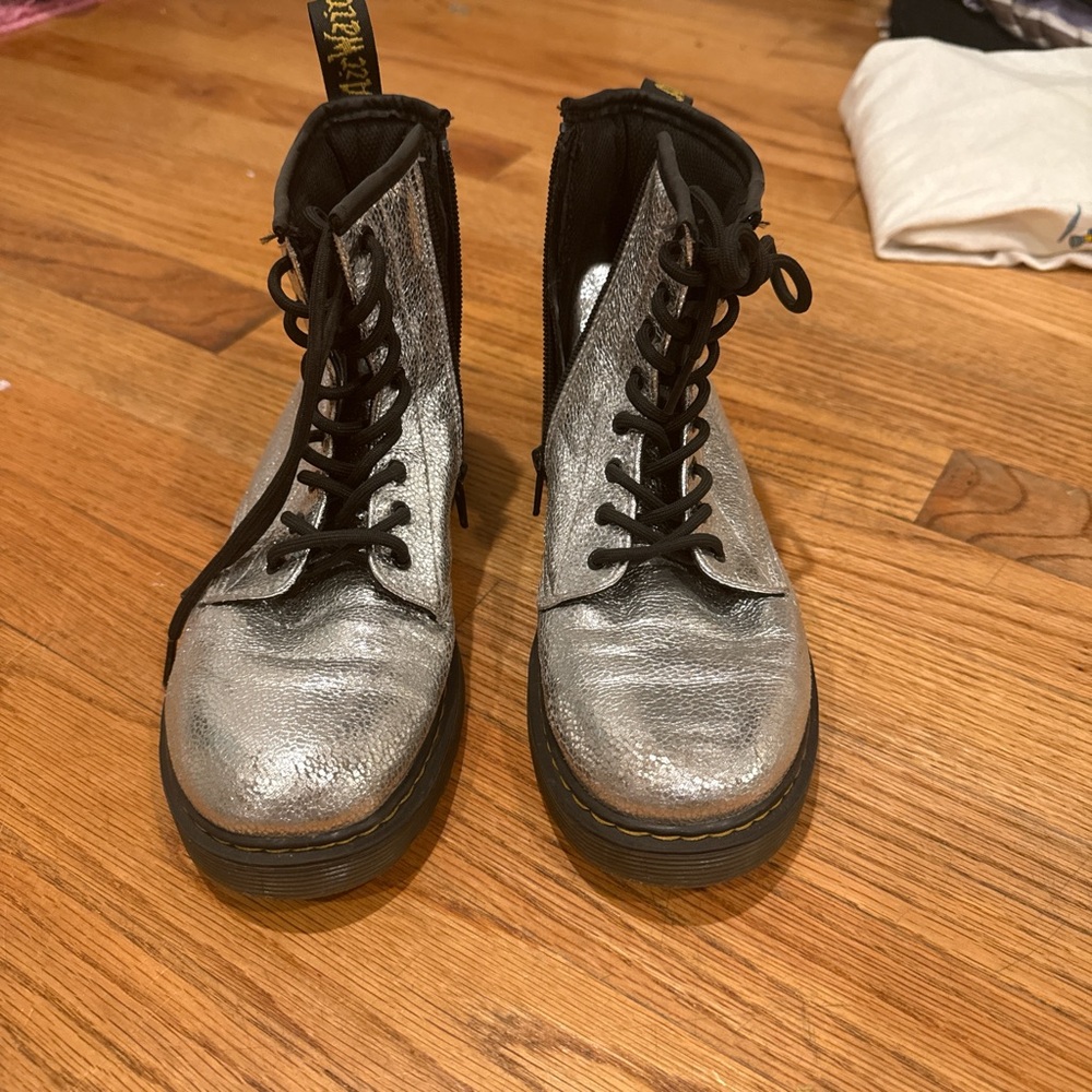 Silver Doc Martens